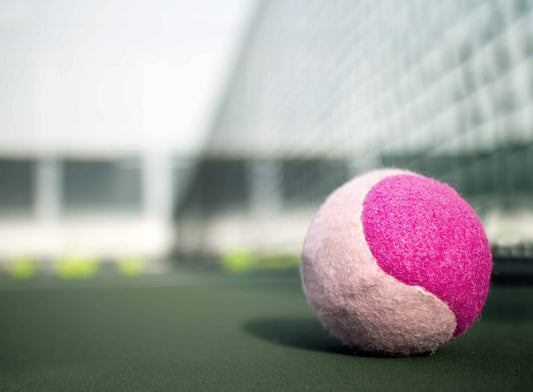 Close up of pink ball