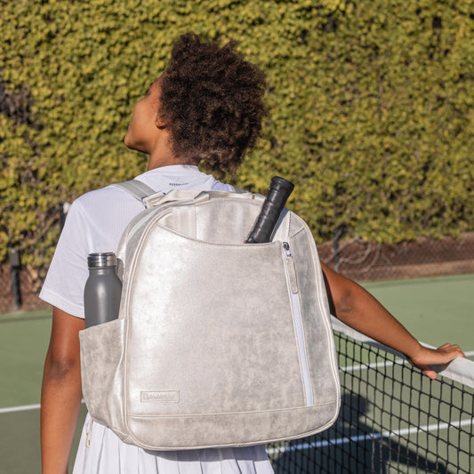 Melbourne pickleball bag Pearl V-leather