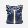 Noe Shoulder Bag Navy & Fuchsia